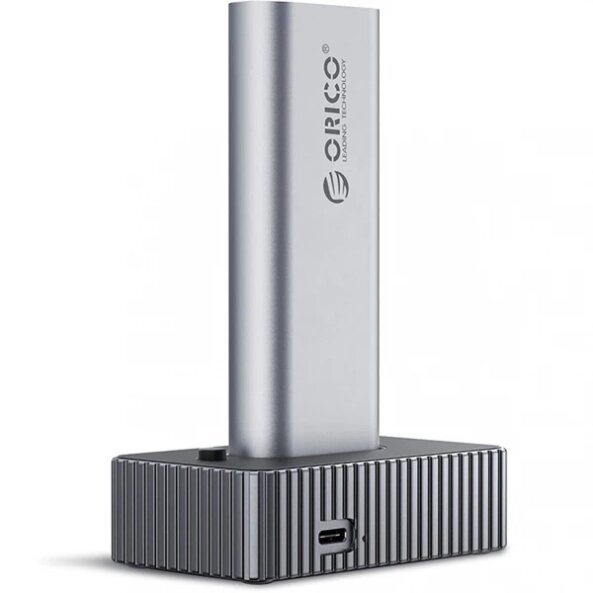 Docking Station Orico IT18C3 pentru SSD M.2 NVMe SATA, Gri