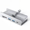 Hub USB-C Orico MH5PC Clamp, 2 x USB-A 3.2 - 1 x USB-C - 1 x SD - 1 x microSD, Argintiu