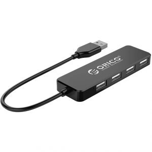 Hub USB Orico FL01, 4 x USB-A, Negru 