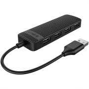 Hub USB Orico FL02, 4 x USB-A, Negru 