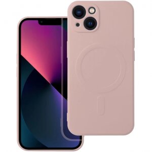 Husa MagSafe pentru Apple iPhone 13, OEM, Silicone Mag, Roz 
