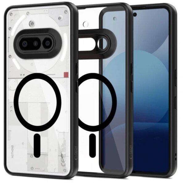 Husa MagSafe pentru Nothing Phone (3a), Tech-Protect, Magmat, Neagra 