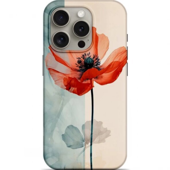 Husa pentru Samsung Galaxy A54 A546, OEM, Poppy Flower, Multicolor 