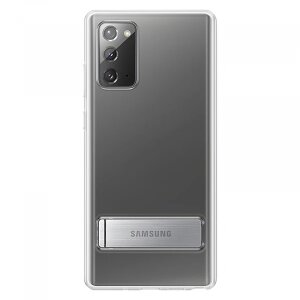 Husa pentru Samsung Galaxy Note 20 5G N981 / Note 20 N980, Standing Cover, Transparenta EF-JN980CTEGEU