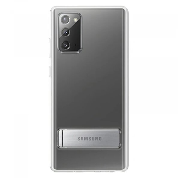 Husa pentru Samsung Galaxy Note 20 5G N981 / Note 20 N980, Standing Cover, Transparenta EF-JN980CTEGEU