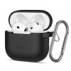 Husa Tech-Protect Silicone Hook pentru Apple AirPods 4, Neagra 