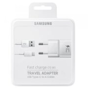 Incarcator Retea Cu Cablu USB-C Samsung, 15W, 2A, 1 x USB-A, Alb EP-TA20EWECGWW