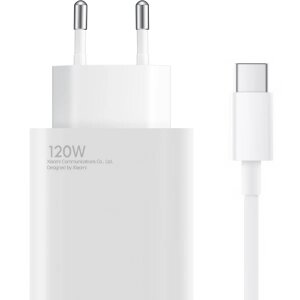 Incarcator Retea Cu Cablu USB-C Xiaomi, 120W, 6A, 1 x USB-A, Alb, Resigilat BHR9462EU