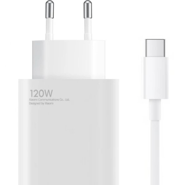 Incarcator Retea Cu Cablu USB-C Xiaomi, 120W, 6A, 1 x USB-A, Alb, Resigilat BHR9462EU