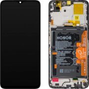Display cu Touchscreen Honor X5 Plus, cu Rama si Acumulator, Negru, Service Pack 0235AJLY 