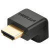 Adaptor Video UGREEN Angled, HDMI - HDMI, 4K, Negru 