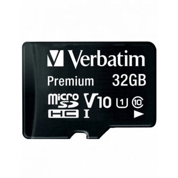 Card Memorie microSDHC Verbatim, 32Gb, Clasa 10 / UHS-1 U1, Cu Adaptor 