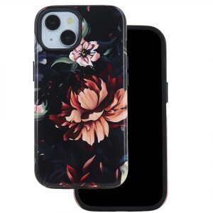 Husa pentru Apple iPhone 16 Pro Max, OEM, Decor Peony, Multicolor 