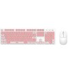 Kit Tastatura Mouse Wireless XO Design KB-05, Roz 