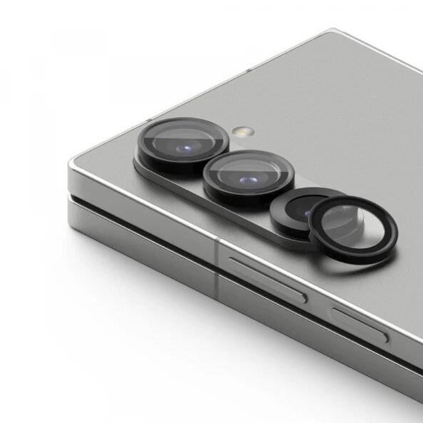 Folie de protectie Camera spate Ringke pentru Samsung Galaxy Z Fold6 F956, Sticla Securizata, Set 2 bucati, Neagra