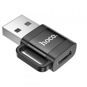Adaptor Date si Incarcare USB-C - USB-A HOCO UA31D, Negru