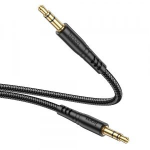 Cablu Audio 3.5mm - 3.5mm HOCO UPA24, 1m, Negru 