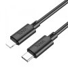 Cablu Date si Incarcare USB-C - Lightning HOCO X88, 20W, 1m, Negru 