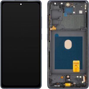 Display cu Touchscreen MP compatibil cu Samsung Galaxy S20 FE G780, cu Rama, Versiune OLED, Bleumarin, Resigilat