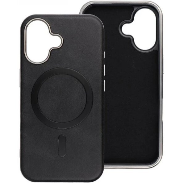 Husa MagSafe pentru Apple iPhone 16 Pro Max, OEM, Gentleman Mag, Neagra 