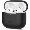 Husa Tech-Protect Silicone pentru Apple AirPods 4, Neagra 