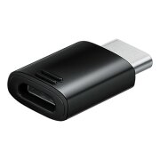 Adaptor Date si Incarcare microUSB - USB-C Samsung EE-GN930BB, Negru, Swap 