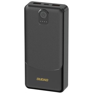 Baterie Externa Dudao K10, 10000mAh, 12W, 2 x USB-A, Neagra 