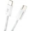 Cablu Date si Incarcare USB-C - USB-C Blue Power NB-Q273, 60W, 1m, Alb 