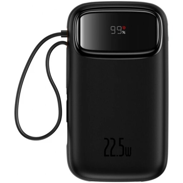 Baterie Externa Baseus Qpow2, 10000mAh, 22.5W, QC + PD, 1 x Lightning - 1 x USB-A - 2 x USB-C, Neagra P10055003113-00 