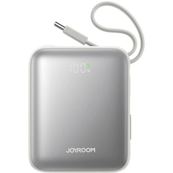 Baterie Externa Joyroom JR-PBF27, 10000mAh, 22.5W, PD, 1 x Lightning - 2 x USB-C, Alba 