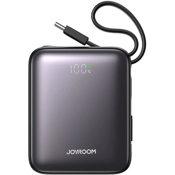 Baterie Externa Joyroom JR-PBF27, 10000mAh, 22.5W, PD, 1 x Lightning - 2 x USB-C, Neagra 