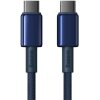 Cablu Date si Incarcare USB-C - USB-C Baseus Tungsten Gold, 100W, 1m, Bleumarin P10319800321-03