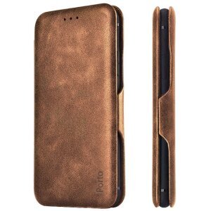 Husa pentru Samsung Galaxy A36 A366, OEM, Porto Wallet, Maro 