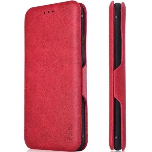 Husa pentru Samsung Galaxy A36 A366, OEM, Porto Wallet, Rosie 