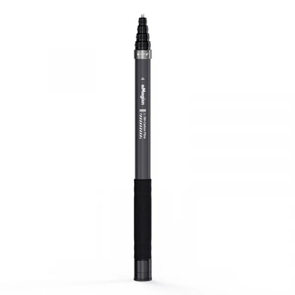 Selfie Stick aMagisn Carbon Fiber pentru Camera Sport Insta360 / DJI / GoPro, 3m, 1/4 inch, Negru 