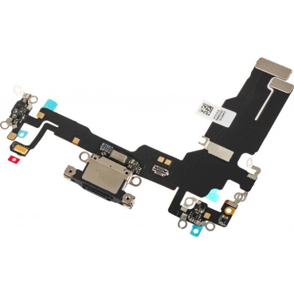 Banda cu Conector Incarcare - Microfon Apple iPhone 15, Negru 