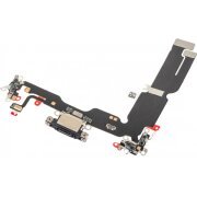 Banda cu Conector Incarcare - Microfon Apple iPhone 15 Plus, Negru 