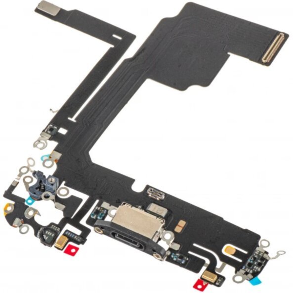 Banda cu Conector Incarcare - Microfon Apple iPhone 15 Pro, Negru 