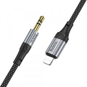 Cablu Audio Lightning - 3.5mm HOCO UPA26, 1m, Negru 
