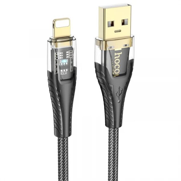 Cablu Date si Incarcare USB-A - Lightning HOCO U121, 18W, 1.2m, Negru 
