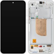 Display cu Touchscreen Samsung Galaxy S23 FE S711, cu Rama, Alb (Cream), Service Pack GH82-32854B 