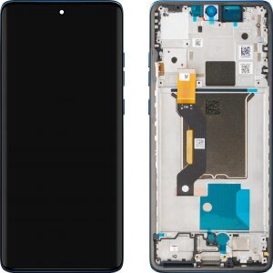 Display cu Touchscreen Motorola Moto Edge 60, cu Rama, Albastru, Service Pack 5D68C29943 