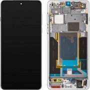 Display cu Touchscreen Oppo Find X8 Pro, cu Rama, Alb (Pearl White), Service Pack 621029000357 