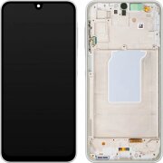 Display cu Touchscreen Samsung Galaxy A26 A266, cu Rama, Alb, Service Pack GH82-37049B 