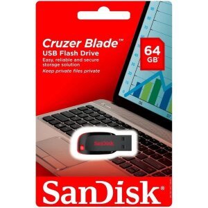 Memorie Externa USB-A SanDisk Cruzer Blade, 64Gb SDCZ50-064G-B35