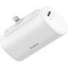 Baterie Externa Baseus Compact, 5000mAh, 20W, PD, 1 x Lightning - 1 x USB-C, Alba P10068307213-00 