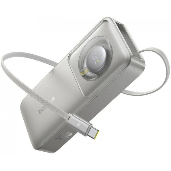 Baterie Externa Baseus OS Free2Pull, 10000mAh, 30W, QC + PD, 2 x USB-C, Gri P10073701843-00 
