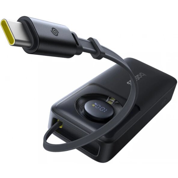 Baterie Externa Baseus OS Free2Pull, 10000mAh, 30W, QC + PD, 2 x USB-C, Neagra P10073701123-00 