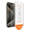 Folie de protectie Ecran Vmax Quick Fit pentru Apple iPhone 15 Pro, Sticla Securizata, Full Glue, 2.5D 