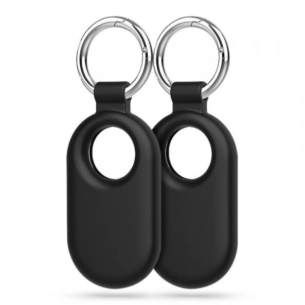 Husa Tech-Protect Icon pentru Samsung Galaxy SmartTag2, Set 2 bucati, Neagra 